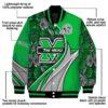 custom marshall thundering herd floral print green jacket new arrival jacketwow