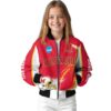 custom maryland terrapins flaming football red white jacket top rated jacketwow