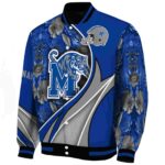 custom memphis tigers floral print blue jacket best selling jacketwow
