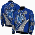 custom memphis tigers floral print blue jacket best selling jacketwow
