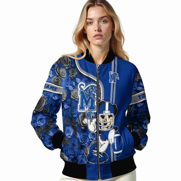 custom memphis tigers rose mickey blue jacket latest model jacketwow
