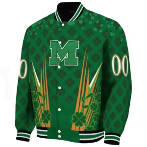 custom michigan wolverines shamrock pattern green jacket best selling jacketwow