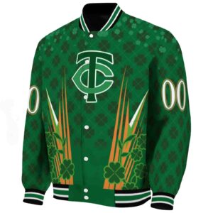 custom minnesota twins shamrock pattern green jacket best selling jacketwow