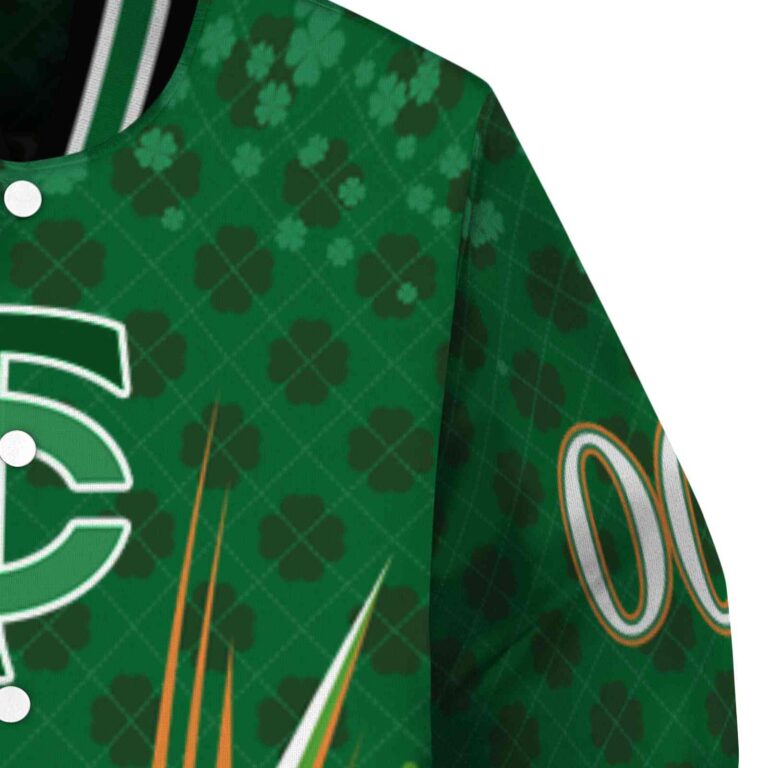 custom minnesota twins shamrock pattern green jacket premium grade jacketwow