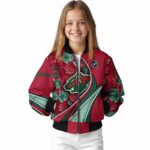 custom minnesota wild floral print red jacket best selling jacketwow