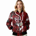 custom mississippi state bulldogs rose mickey maroon jacket best selling jacketwow