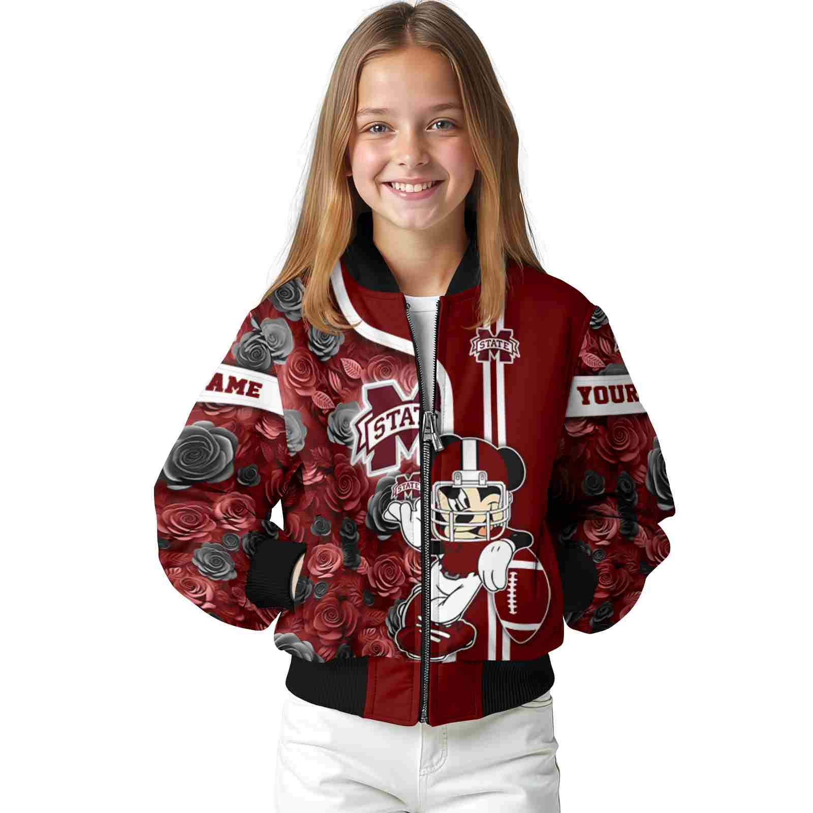 custom mississippi state bulldogs rose mickey maroon jacket top rated jacketwow custom mississippi state bulldogs rose mickey maroon jacket top rated jacketwow