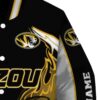 custom missouri tigers flaming football black white jacket premium grade jacketwow