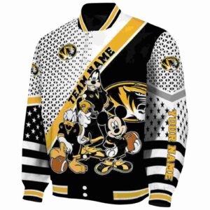 custom missouri tigers mickey donald goofy black white jacket best selling jacketwow