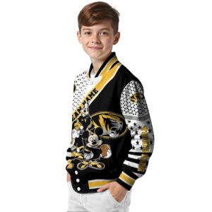 custom missouri tigers mickey donald goofy black white jacket trendy jacketwow