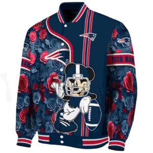 custom new england patriots rose mickey blue jacket best selling jacketwow