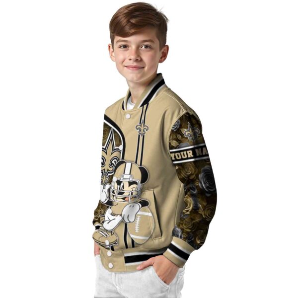 custom new orleans saints rose mickey gold jacket trendy jacketwow