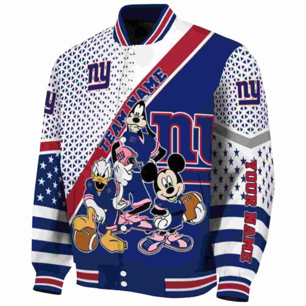 custom new york giants mickey donald goofy blue white jacket best selling jacketwow