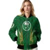 custom new york islanders shamrock pattern green jacket latest model jacketwow