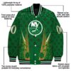 custom new york islanders shamrock pattern green jacket new arrival jacketwow