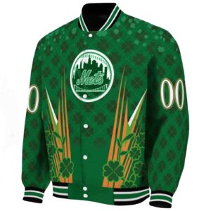 custom new york mets shamrock pattern green jacket best selling jacketwow