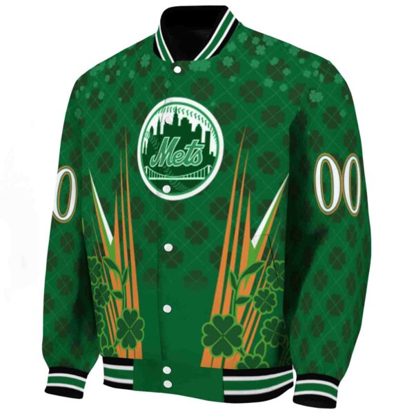 custom new york mets shamrock pattern green jacket best selling jacketwow