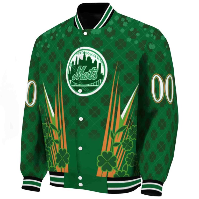 custom new york mets shamrock pattern green jacket best selling jacketwow