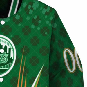 custom new york mets shamrock pattern green jacket premium grade jacketwow
