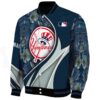 custom new york yankees floral print navy jacket best selling jacketwow