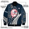custom new york yankees floral print navy jacket new arrival jacketwow