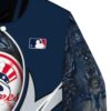 custom new york yankees floral print navy jacket premium grade jacketwow