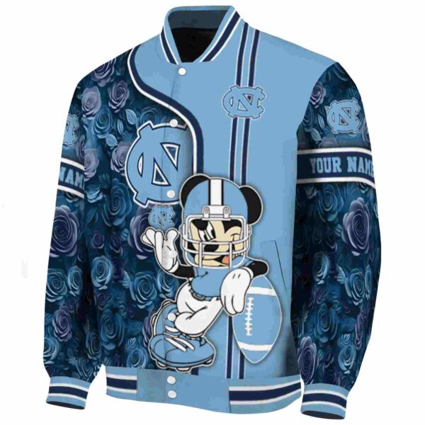 custom north carolina tar heels rose mickey light blue jacket best selling jacketwow