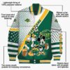 custom north dakota state bison mickey donald goofy green white jacket new arrival jacketwow