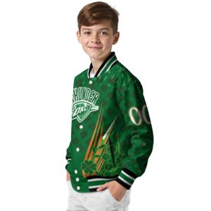 custom oklahoma city thunder shamrock pattern green jacket trendy jacketwow