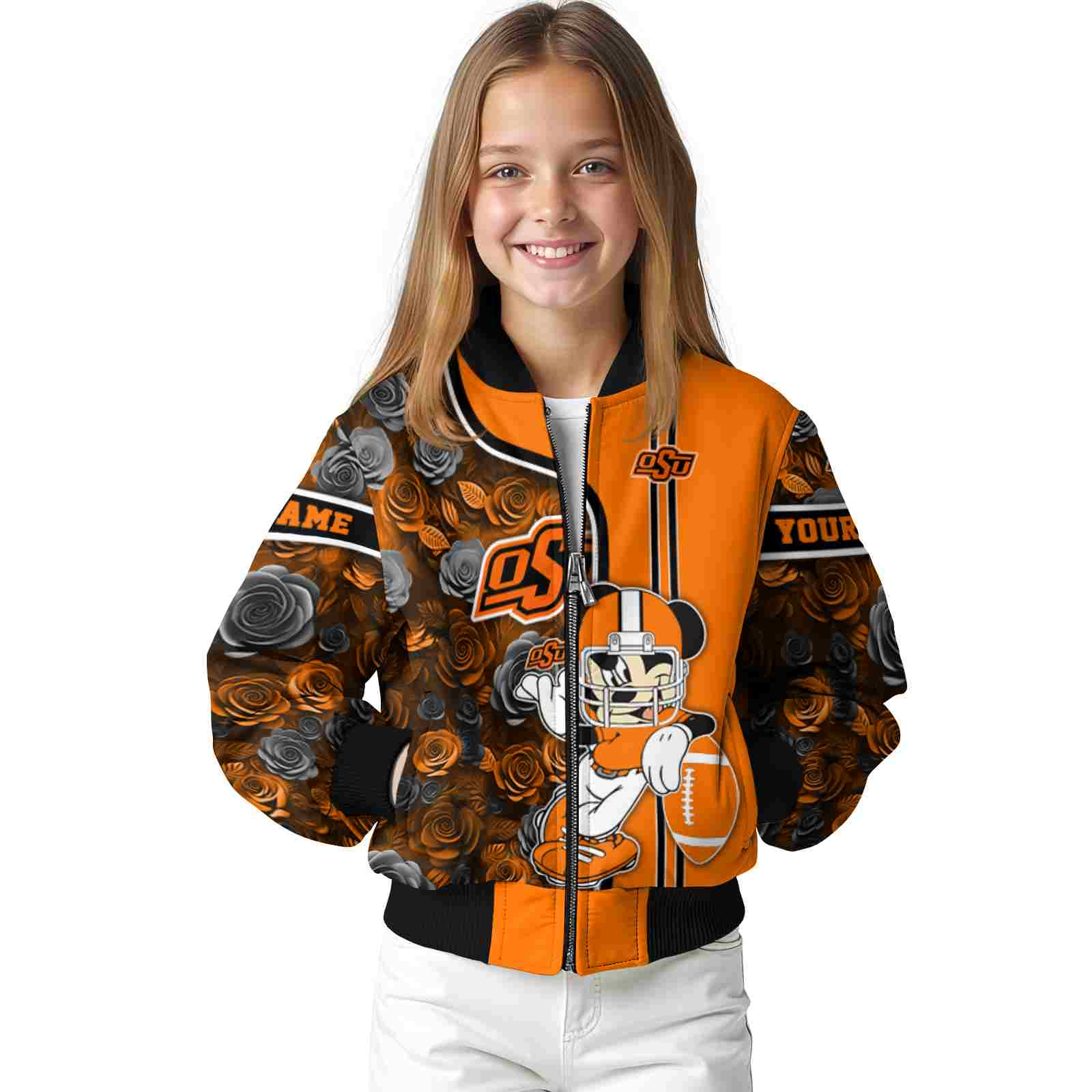 custom oklahoma state cowboys rose mickey orange jacket top rated jacketwow custom oklahoma state cowboys rose mickey orange jacket top rated jacketwow