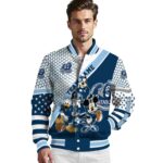 custom old dominion monarchs mickey donald goofy blue white jacket best selling jacketwow