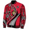 custom ottawa senators floral print red jacket best selling jacketwow