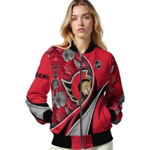 custom ottawa senators floral print red jacket latest model jacketwow