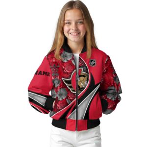 custom ottawa senators floral print red jacket top rated jacketwow