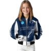 custom penn state nittany lions flaming football blue white jacket top rated jacketwow