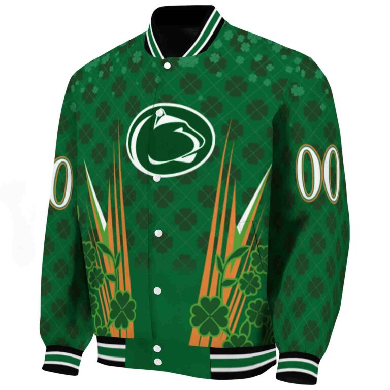 custom penn state nittany lions shamrock pattern green jacket best selling jacketwow
