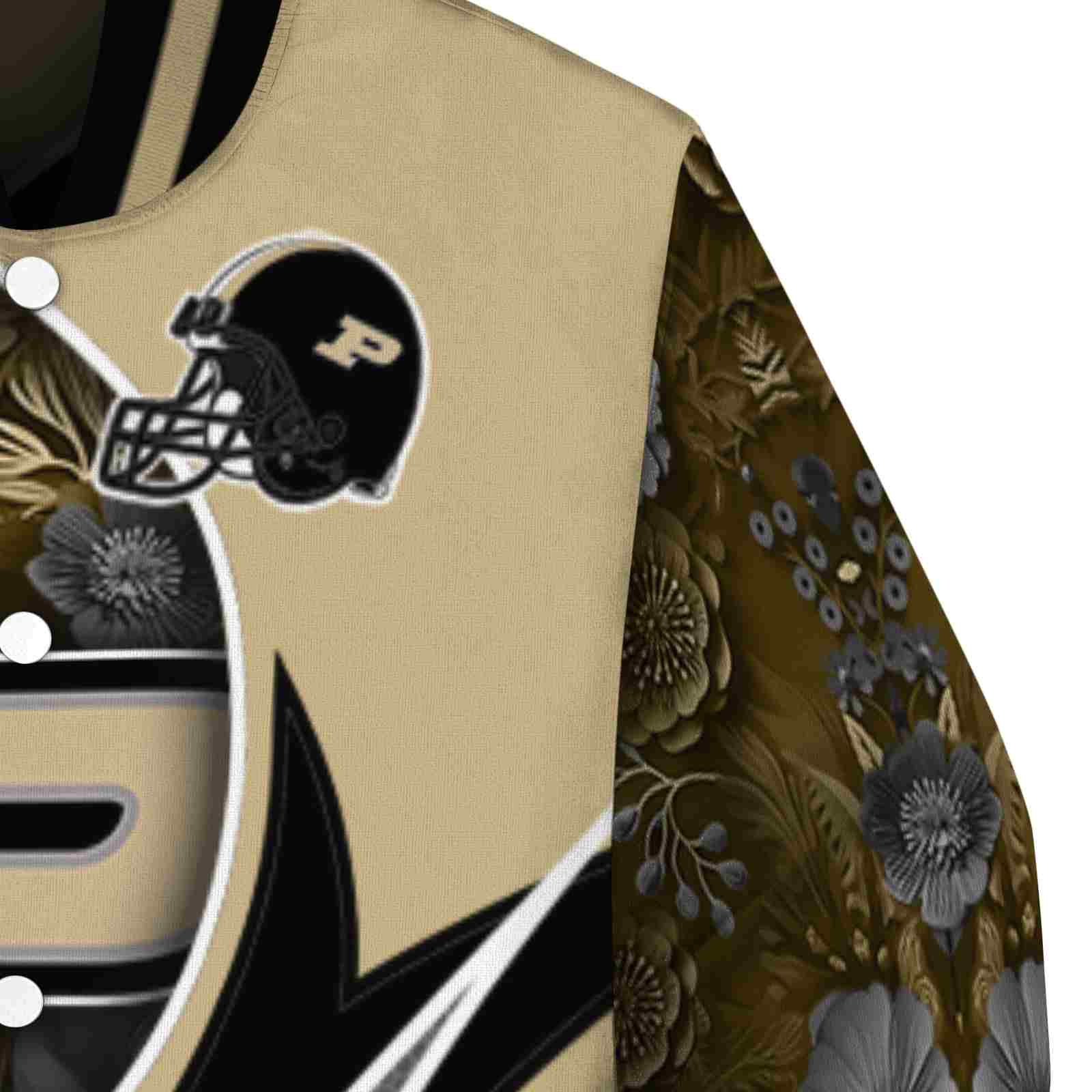 custom purdue boilermakers floral print gold jacket premium grade jacketwow custom purdue boilermakers floral print gold jacket premium grade jacketwow