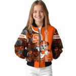 custom sam houston bearkats rose mickey orange jacket best selling jacketwow