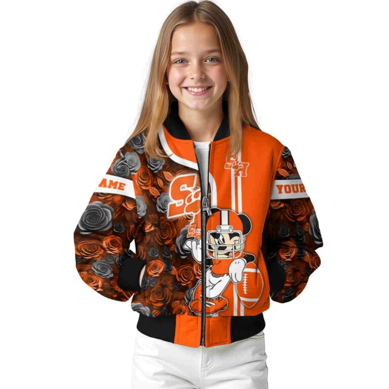 custom sam houston bearkats rose mickey orange jacket top rated jacketwow