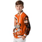 custom sam houston bearkats rose mickey orange jacket best selling jacketwow