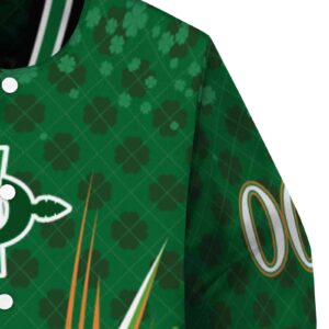 custom san diego state aztecs shamrock pattern green jacket premium grade jacketwow