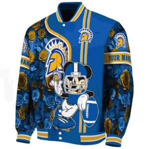 custom san jose state spartans rose mickey blue jacket best selling jacketwow