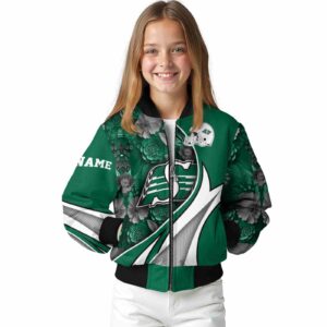 custom saskatchewan roughriders floral print green jacket top rated jacketwow