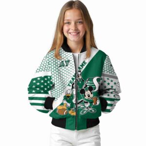custom saskatchewan roughriders mickey donald goofy green white jacket top rated jacketwow