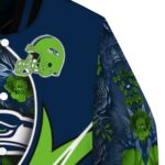 custom seattle seahawks floral print blue jacket best selling jacketwow