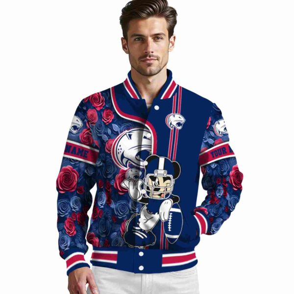 custom south alabama jaguars rose mickey blue jacket high quality jacketwow