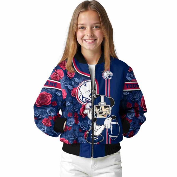 custom south alabama jaguars rose mickey blue jacket top rated jacketwow