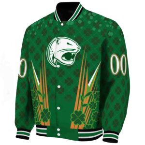 custom south alabama jaguars shamrock pattern green jacket best selling jacketwow