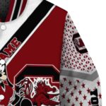 custom south carolina gamecocks mickey donald goofy garnet white jacket best selling jacketwow