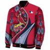 custom st louis cardinals floral print red jacket best selling jacketwow